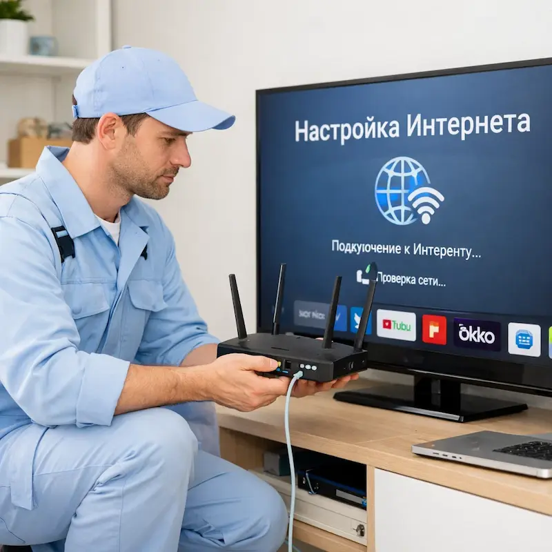 Настройка интернета на телевизоре в Нижнем Тагиле