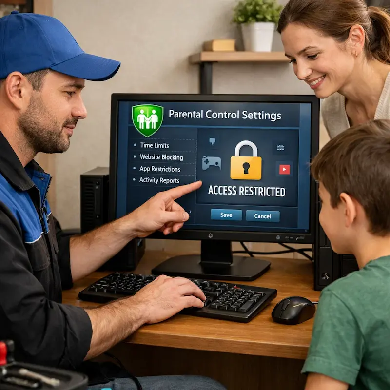 Родительский контроль на компьютере и ноутбуке в Нижнем Тагиле