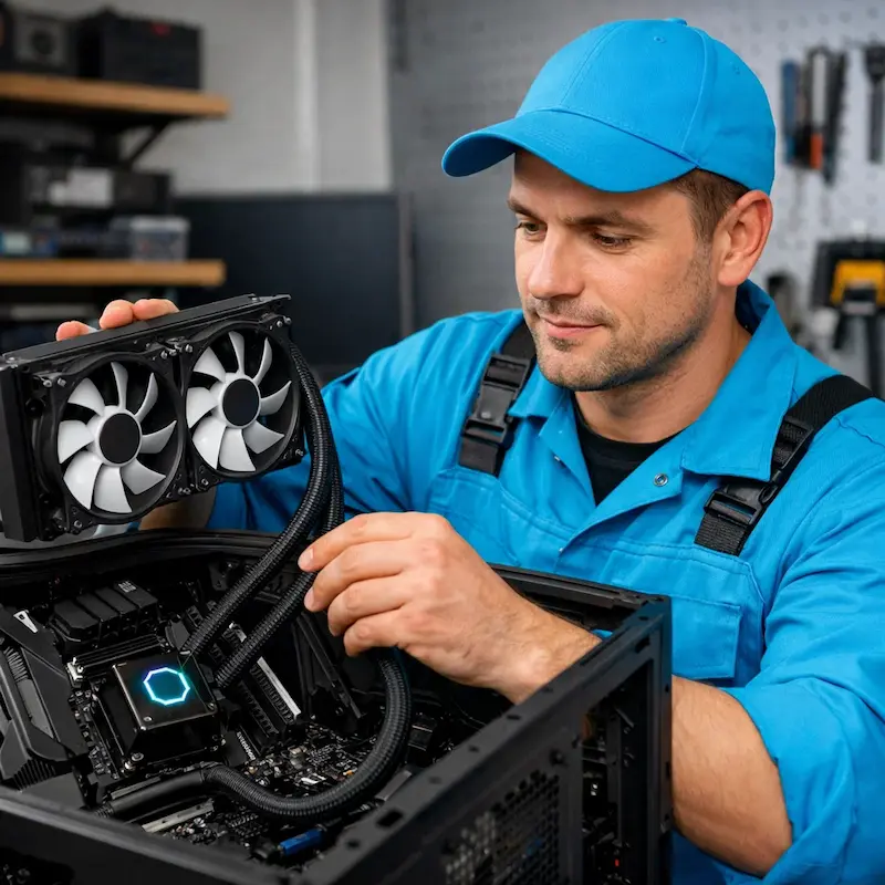 Установка водяного охлаждения на компьютер в Нижнем Тагиле